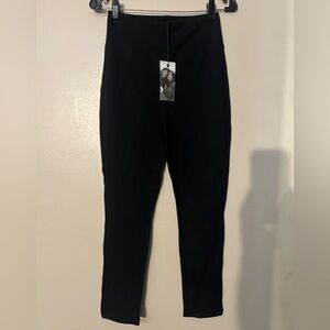 Kendall + Kylie Hi-Rise Ponte Pant in Black